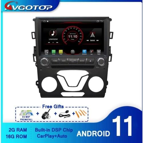 AVGOTOP Android 10 WINCE Bluetooth GPS Car Radio DVD Player for FORD MONDEO 2013 2G 16G MP3 MP4 Vehicle Multimedia