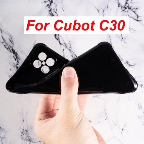 For Cubot C30 Case Silicon Cover Bumper Soft TPU Matte Black Phone Protector Shell For Cubot C 30 c30 чехол Glass Capa Coque