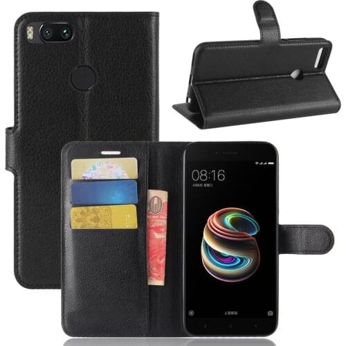 Book Style PU Leather Case Cover for Xiaomi Mi 5X/Mi A1 Flip Wallet Phone Bags Cases with Stand for Xiaomi Mi A1