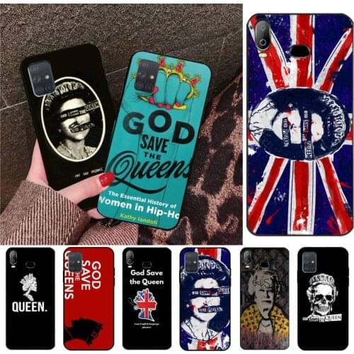 CUTEWANAN God Save The Queen DIY Printing Phone Case cover Shell For Samsung A10 A20 A30 A40 A50 A70 A80 A71 A91 A51 A6 A8 2018