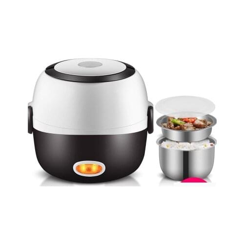 Mini Rice Cooker Insulation Heating Electric Lunch Box 2/3 Layers Portable Steamer Multifunction Automatic Food Container
