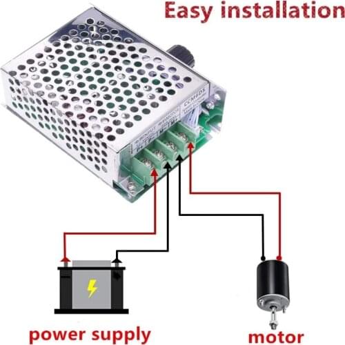 DC 12V-50V 30A Motor Speed Controller 1500W Electric Motors 12V 24V 48V Control PWM Speed Regulator Adjustable 12 V Volt CCM6DS