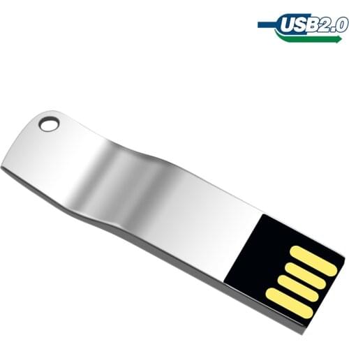 Hot Sale metal Silver 8GB 16GB 32GB 64GB 256GB U Disk pendrive rectangle USB 2.0 usb Flash Drive memory stick Free shipping