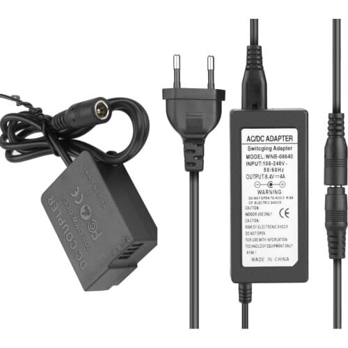 DMW-BLC12 Dummy Battery DMW-DCC8 AC/DC Power Adapter Kits for Panasonic GX8 FZ200 G7 G6 G5 GH2 G80 G85 Camera