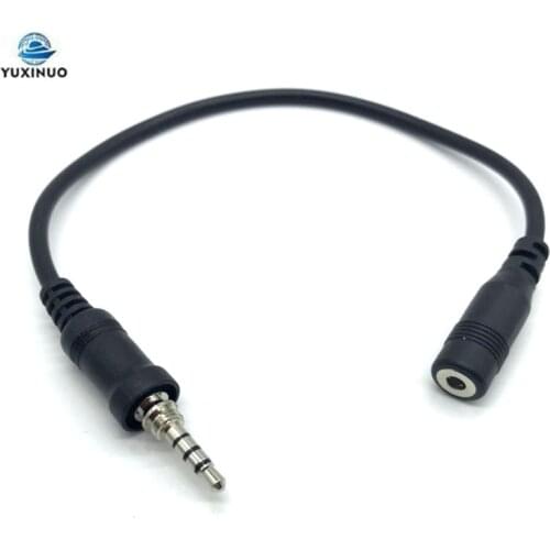 YAESU Vertex VX6R VX7R VX-7R VX-6R VX-177 VX-170 Radio Headset Earphone Plug to 3.5mm Female Plug Connector Audio Transfer Cable