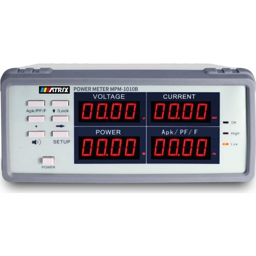 MATRIX MPM1010/1010B High Precision Power Meter V/A/P/PF/F/Apk Benchtop Multi-functional Power Meter 0.01w~3000w