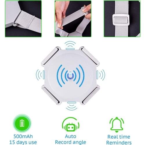 Upper Back Posture Corrector Backrest Lumbar Gauge Induction Shoulder Spine Brace Belt for Correction Posture Supplies