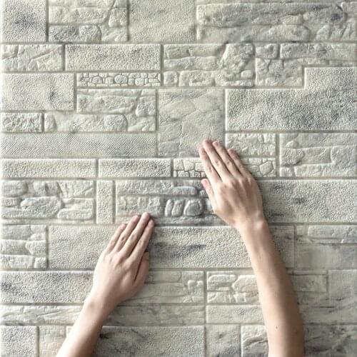 3D Wall Stickers Imitation Brick Bedroom Decor Waterproof Self-adhesive Wallpaper For Living Room Kitchen TV Backdrop Decor70*70