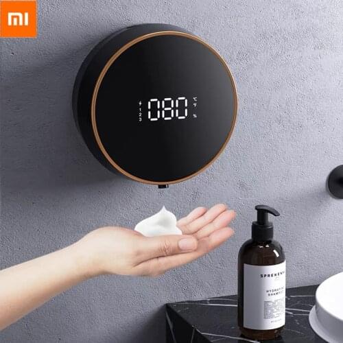VXaomi Soap Dispenser Wall Liquid Soap Dispenser USB Charging Infrared Induction Smart Kitchen Sensor Hand Washer Hand Sanitizer