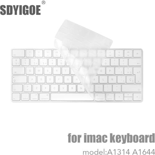 Desktop PC for Apple Bluetooth Wireless keybord MLA22LL/ A1644 A1314 IMAC Keyboard cover Protector Silicone Cover US/EU Version