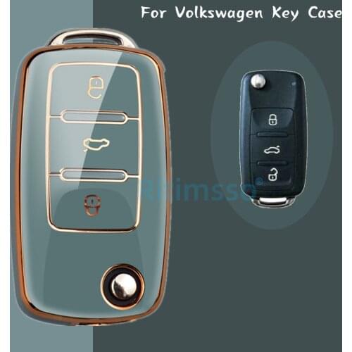 New Arrival TPU Car Key Cover Case Shell Fob for VW Golf Bora Jetta POLO GOLF Passat for Skoda Octavia A5 Fabia for SEAT Ibiza