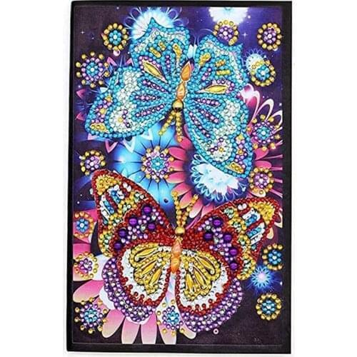 DIY Diamond Painting Cover Notebook Special Shaped Pattern Diary Book Journal Notebook 100Pages/50 Sheets A5 Office Writing Note