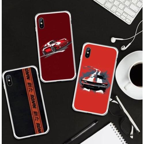 Initial D cool japanese anime car Phone Case Transparent for iPhone 6 7 8 11 12 s mini pro X XS XR MAX Plus cover funda shell