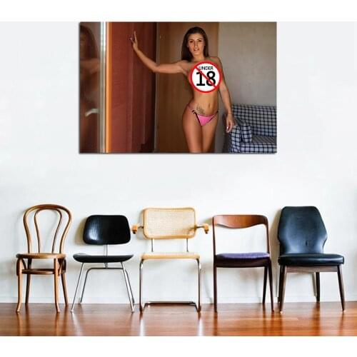 Hot Model Beautiful Woman Posters Home Decor Wall Art Canvas Painting Bedroom Decoration