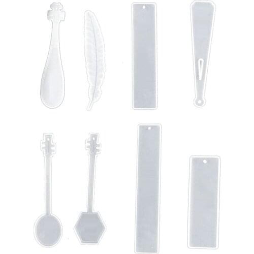 DIY Bookmark Rectangle Resin Casting Mold Transparent Epoxy Resin Jewelry Craft Mold For DIY Bookmark Crafts