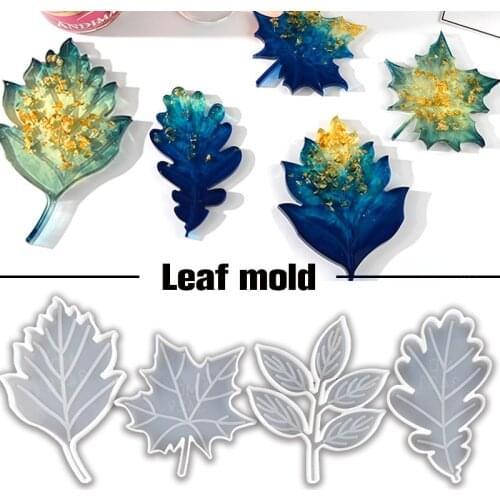 Maple Leaf Coaster Silicone Resin Mold Tropical Leaves Shape Casting Mold Ashtray Storage Box Cup Pad Mould Diy Art Crafts