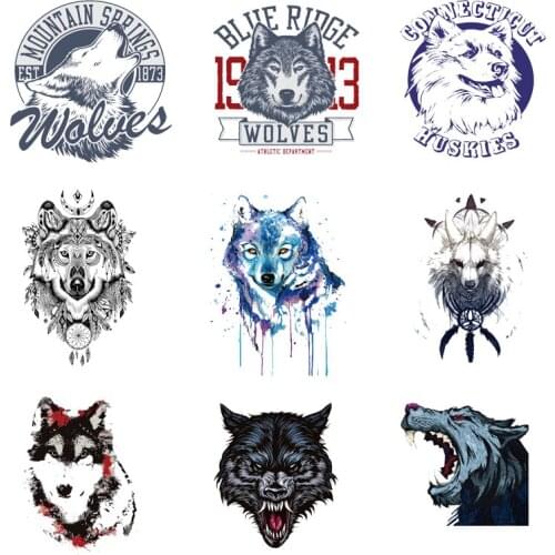 Iron-on Transfers for Clothing Patches on Clothes Thermo Stickers Diy Animals Patch Flex Fusible Transfer Textile Vinyl Stripe I