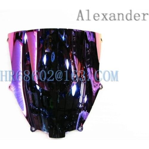 For Kawasaki ZX9R 2000 2001 2002 2003 2004 2005 ZX 9R 00 01 02 03 04 05 Iridium Windshield WindScreen Double Bubble