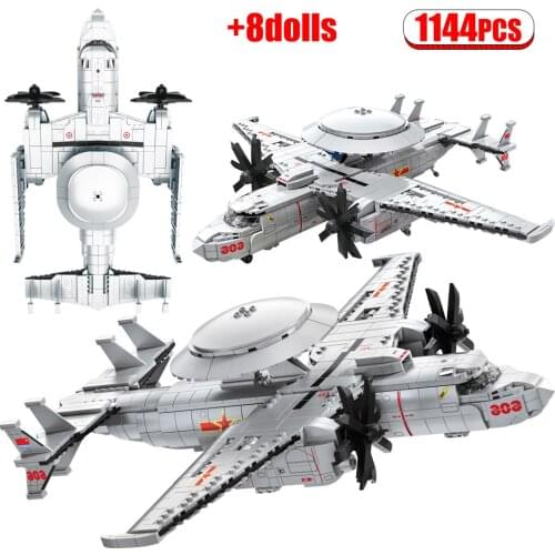 1144pcs Military WW2 Series Fighter Aircraft Building Blocks City Police Weapon Technical Airplane Figures Bricks Toys for Boys
