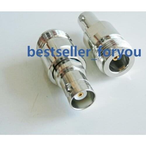 1x N female jack to BNC female jack Straight RF connector Adapter