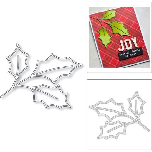 2020 New Fall Plant Branch Maple Leaf Embossing Leaves Metal Cutting Dies For Making Greeting Card Paper Scrapbooking No Stamps