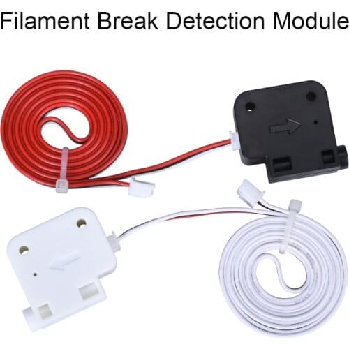 3D Printer Parts Filament Break Detection Module 1.75MM Filament Detecting Module Extruder Cable 1M Run-out Material Sensor CR10