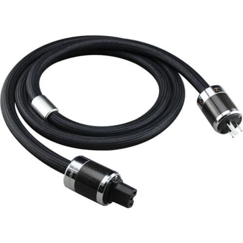 Hifi High End Furutech Powerflux ps-950-18 Audio Cord Rhodium carbon fiber fever AC power cable US plug EU Version