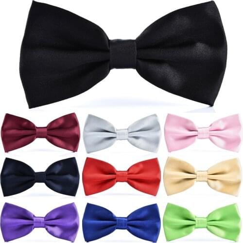 Classic Kid Bowtie Boys Grils Baby Children Bow Tie Fashion 25 Solid Color Mint Green Red Black White Green Pets Cravate