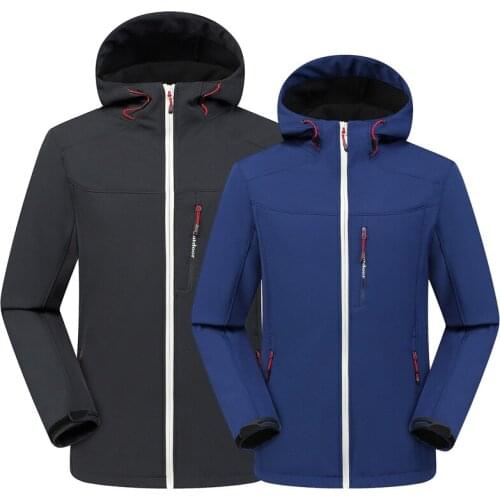 2019 Autumn Winter Outdoor Soft shell Jacket Waterproof Windproof Thermal Jacket Hunting Cycling Fishing Sports Couples Jacket