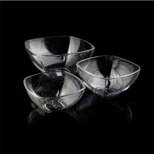 Square Salad Bowl PC Bowl New Acrylic Transparent Salad Bowl Factory Outlet 5PS