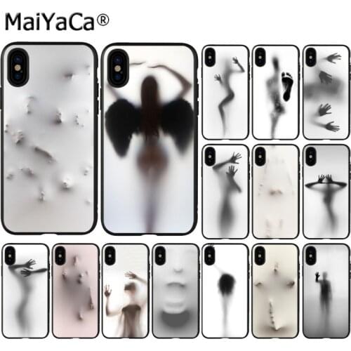 MaiYaCa and white simple horror sexy body art Phone Case for iphone SE 2020 11 pro 6S 6plus 7 7plus 8 8Plus X Xs MAX 5S XR