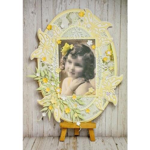 Mmao Crafts Metal Steel Cutting Dies New Butterfly corner frame Stencil For DIY Scrapbooking Paper/photo Cards Embossing Dies