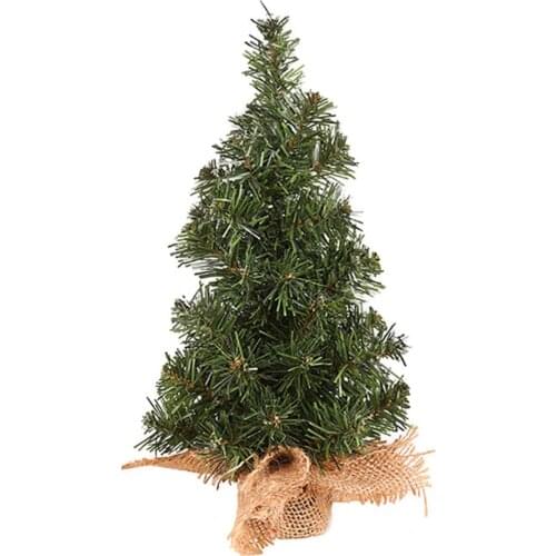 Mini Tabletop Christmas Tree Xmas Decor Pine Tree Table Ornaments Festival Wedding Party Supplies Small Pre-lit Pine Tree
