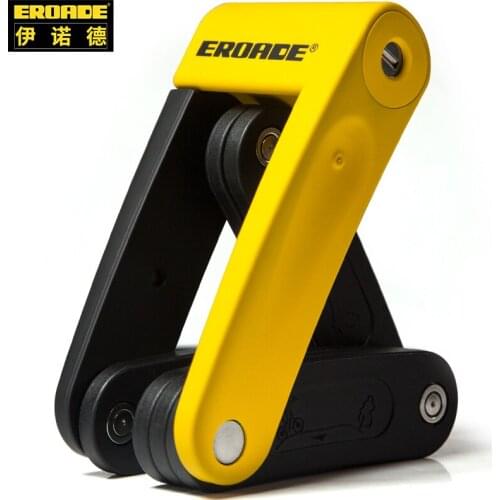 New Store Zinc Alloy Stainless Steel Folding Bike Lock Bicycle Accessories Anti-Hydraulic Shear Lengthened Padlock For Motorbike