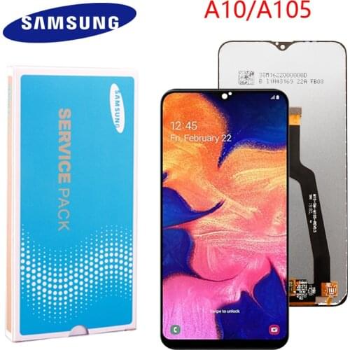 Original AMOLED LCD For Samsung Galaxy A10 LCD A105 A105F SM-A105F LCD Display Screen replacement Digitizer Assembly