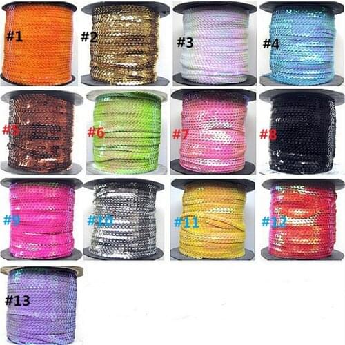 91M 4mm 13Colors Loose Diameter Round Flat Sequins Paillettes Sewing On Trims For Crafts, Cloth Accessory