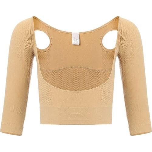 Upper Arm Shaper Humpback Posture Corrector Women Shoulder Slimmer Compression Shapewear Sleeves Body Shaper Back Support Tops