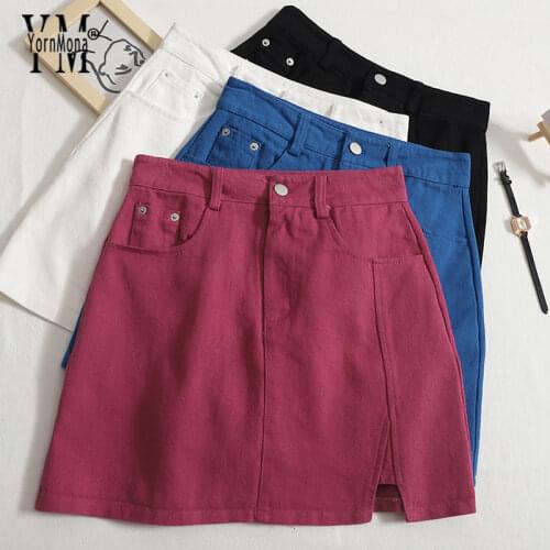 YORNMONA Denim Skirts For Women