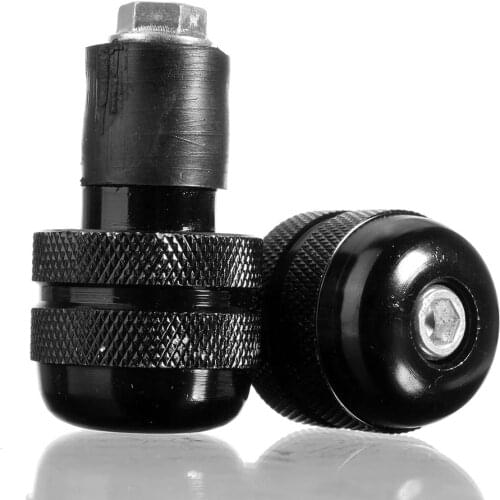 2Pcs 1Pair Aluminum 19mm - 22mm 2x 7/8 inch Motorcycle Handle Grips Motorbike Handlebar Grips Ends Weights Grip Cap Plug