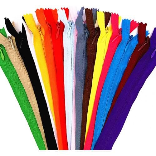 10pcs 20cm 8inch invisible zipper, nylon spool for sewing, clothing accessories