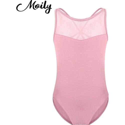 3 Colors Cotton Ballet Leotards for Girls Practice Dance Class Ballerina Ballet Camisole Dancewear Gymnastics Leotard Costume