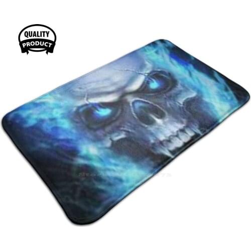 Skull 3D Household Goods Mat Rug Carpet Foot Pad Skull Art Tattoo Artist Skulltattoo Skulls Halloween Usa Tattoos Drawing Ink