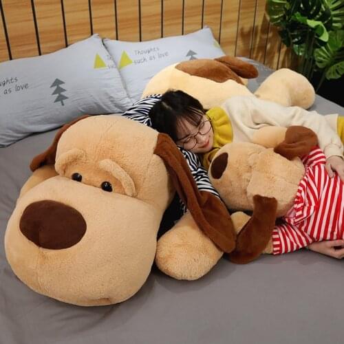 70/90/130 CM Plush Toy Big Sleeping Dog Stuffed Puppy Dog Soft Animal Toy