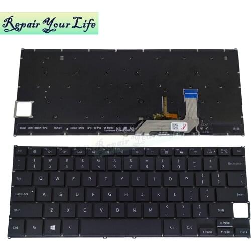 English backlight keyboard for lenovo KSNR007AS DOK-6602A-FPC black replacement keyboards with backlit laptops part original New