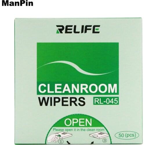 50pcs/box Anti Static Cleaning Cloth Electronics Mobile Phone Computer LCD Screen Cameras Lens Dust Removing Cleanroom Wipers