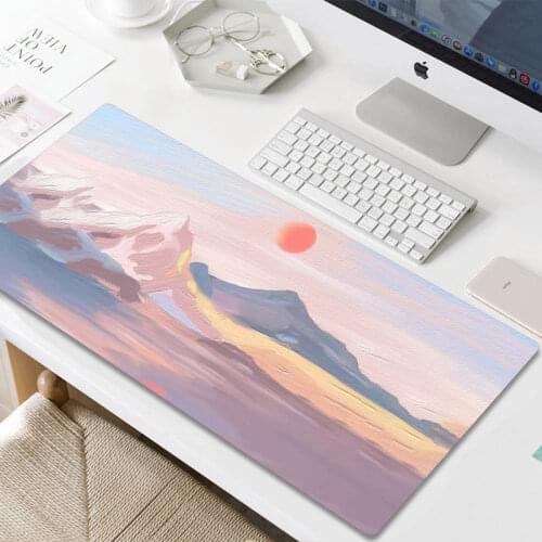 Shortcut Key Big Mouse Pad Large Girl Simple Silicone Wristband Ins Second Element Gaming Thickened Mat Mouse Pad