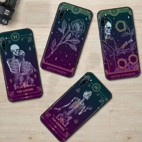 Skull Tarot Moody Tarot Phone Case For Huawei P9 P10 P20 P30 Pro Lite smart Mate 10 Lite 20 Y5 Y6 Y7 2018 2019