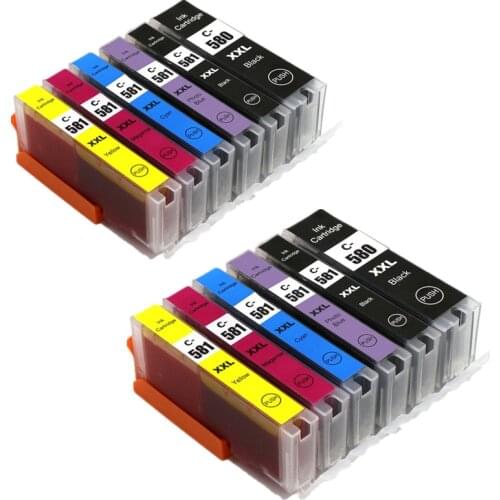 For canon Pixma TS9155 TS9150 TS8150 TR8550 TR7550 printer compatible for canon pgi 580 PGBK 581 BK/C/M/Y/PB ink cartridge