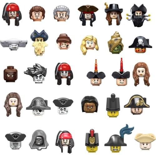 Kids Toys Pirates of Caribbean Building Blocks Jack Mini Action Figures Bricks Captain Toys For Children Christmas Gifts