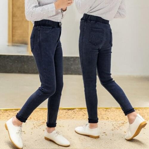 Slim Straight Jeans Summer Classic Bottoms Children Denim Long Pants Kids Baby Casual Trouser